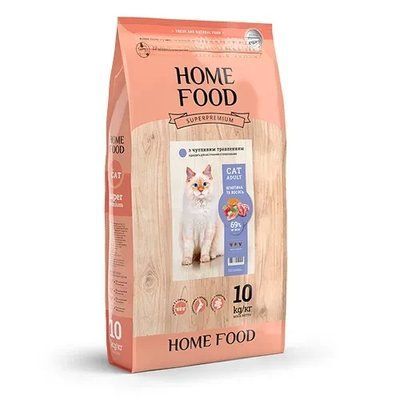 Сухий корм для дорослих котів з чутливим травленням Home Food ягня і лосось 10 кг 57 фото
