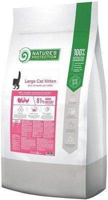 Сухой корм для котят крупных пород Nature's Protection Large cat Kitten с мясом птицы 18 кг NPB46050 фото