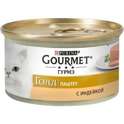 Влажный корм мусс для кошек Gourmet Gold индейка 85 г 7613031380992 фото