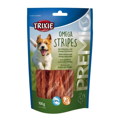Лакомство для собак Trixie PREMIO Omega Stripes курица 100 г 31536 фото