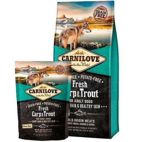 Сухой корм для взрослых собак Carnilove с карпом и форелью 1.5 кг 170871/7533 фото