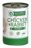 Влажный корм для щенков всех пород Nature's Protection Puppy chicken&rabbit курица и кролик 800 г KIK45091 фото