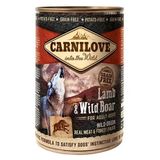 Вологий корм для собак Carnilove Lamb & Wild Boar ягня та кабан 400 г 100131/529315 фото