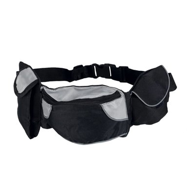 Пояс с сумками для дрессировки и лакомств Trixie «Baggy Belt» 62-125 см Черная 3237 фото