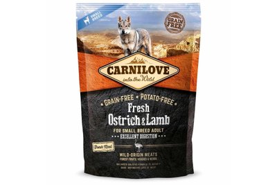 Сухой корм для взрослых собак Carnilove со страусом и ягненком 1.5 кг 170869/7472 фото