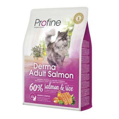 Сухий корм для котів шерсть яких вимагає додаткового догляду Profine Cat Derma лосось 2 кг 170572/7763 фото