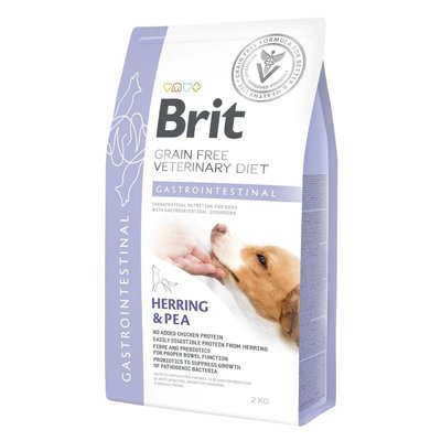 Сухий корм для собак при захворюваннях шлунково тракту Brit GF Veterinary Diet Gastrointestinal оселедець 2 кг 170945/8134 фото