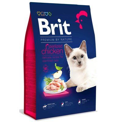Сухой корм для стерилизованных котов Brit Premium by Nature Cat Sterilised курица 8 кг 171870 фото