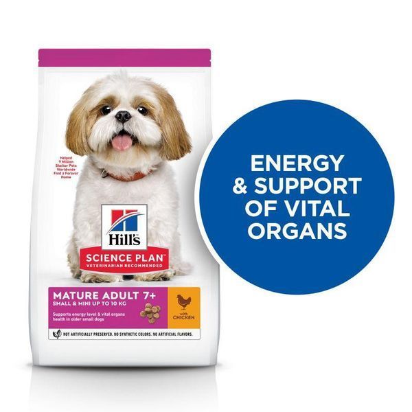 Сухий корм Hills Science Plan Small Mini Mature Adult 7+ Chicken для літніх маленьких собак Хіллс з куркою 6 кг 604321 фото