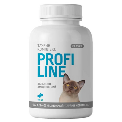Витамины для улучшения обмена веществ у котов ProVET Profiline Таурин Комплекс 180 таблеток PR243170 фото