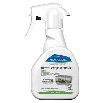 Спрей от неприятного запаха грызунов, кроликов и хорьков Francodex Odour Destructor Spray 250 мл 174068 фото
