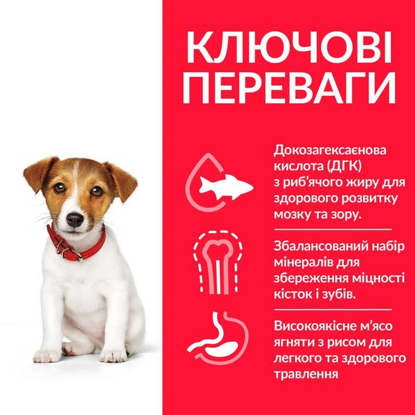 Корм сухий Hill's Science Plan Puppy Smal Mini для цуценят малих порід для росту з куркою 1.5 кг 604230 фото