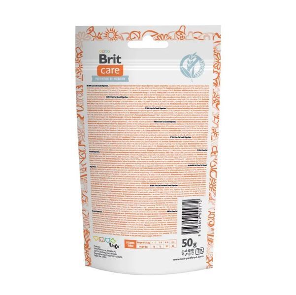 Ласощі для кішок Brit Care Crunchy Cracker Digestion 50 г тунець з фенхелем та ламінарію 111902 фото