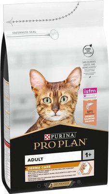 Сухий корм для дорослих котів Purina Pro Plan Adult 1+ Derma Care для підтримки шкіри та вовни з лососем 10 кг 7613036529235 фото