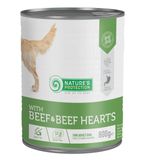 Вологий корм для дорослих собак Nature's Protection with Beef&Beef Heart яловичина та яловиче серце 800 г KIK45603 фото
