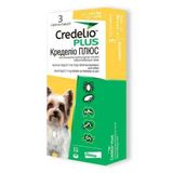 Таблетки Credelio Plus (Кределіо Плюс) від бліх та кліщів та гельмінтів для собак 1.4-2.8 кг 3 шт. CA5478003GN фото