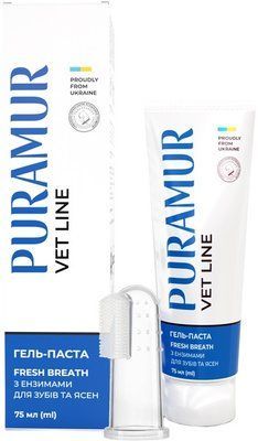 Гель-паста Puramur Fresh Breath с энзимами для зубов и десен 75 мл PR243704 фото