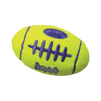 Игрушка мяч KONG AirDog Squeaker Football регби с пищалкой для маленьких пород собак S 775227 фото