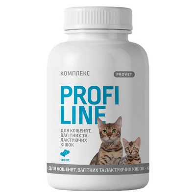 Витамины для избежания нарушений обмена веществ у котят, беременных и лактирующих кошек ProVET Profiline Комплекс 180 таблеток PR243163 фото