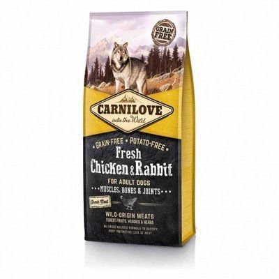 Сухой корм для взрослых собак Carnilove с курицей и кроликом 12 кг 170868/7526 фото