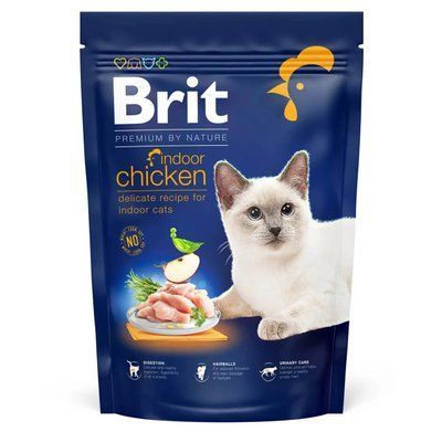 Сухий корм для котів, що живуть у приміщенні Brit Premium by Nature Cat Indoor курка 800 г 171853 фото