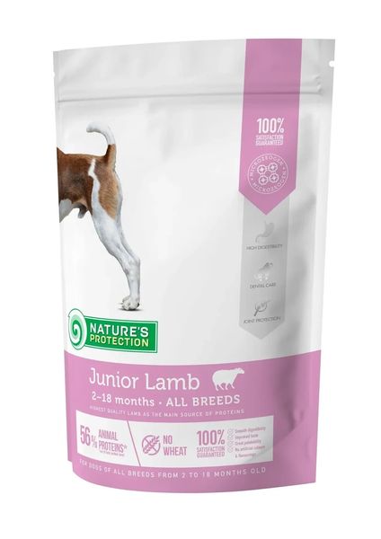 Сухой корм для щенков всех пород Junior Lamb All Breeds Nature's Protection ягненок 500 г NPS45745 фото