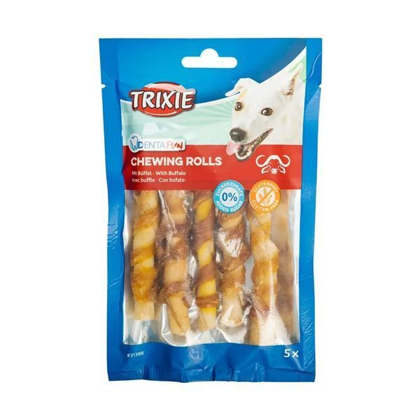 Лакомство для собак Trixie палочка для чистки зубов Denta Fun буйвол 12 см 70 г/5 шт &nbsp;31377 фото