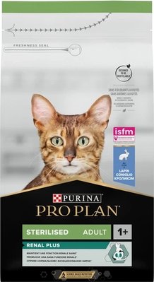 Сухой корм для стерилизованных котов Purina Pro Plan Sterilised Adult 1+ с кроликом 1.5 кг 7613033566325 фото