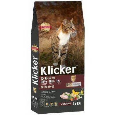 Сухий корм Klicker Холістик беззерновий для стерилізованих котів з Куркою 12 кг 400204 фото
