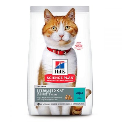 Сухой корм для стерилизованных кошек Hills Science Plan Sterilised Cat Young Adult Tuna с тунцом 1.5 кг 607282 фото