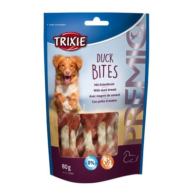 Ласощі для собак Trixie PREMIO Duck Bites качка 80 г 31592 фото