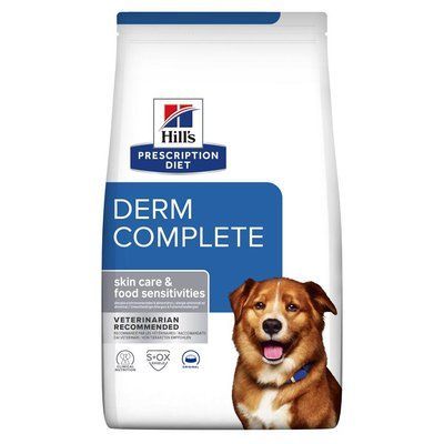 Лечебный корм для собак Hill's PD Canine DermComplete при атопическом дерматите яйцо и рис 12 кг 605870 фото