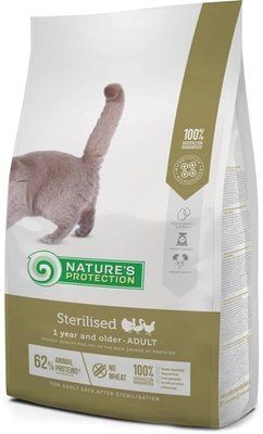 Сухой корм для стерилизованных котов Nature's Protection Sterilised Adult с мясом птицы 7 кг NPS45777 фото