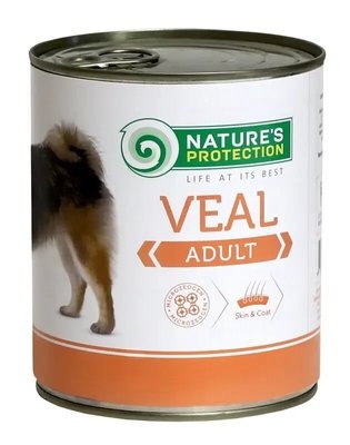 Вологий корм для дорослих всіх порід Nature's Protection Adult Veal телятина 400 г KIK24629 фото