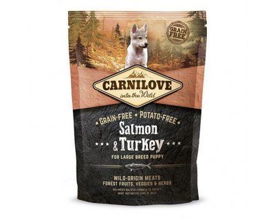Сухой корм для щенков крупных пород Carnilove с лососем и индейкой 1.5 кг 150823/8853 фото