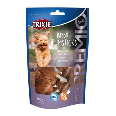 Ласощі для собак Trixie PREMIO Rabbit Drumsticks кролик 100 г 31546 фото