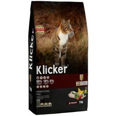 Сухой корм Klicker Холистик беззерновой для стерилизованных кошек с Куркой 1 кг 400303 фото