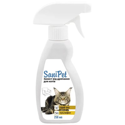 Спрей для защиты от царапания Природа SaniPet для котов 250 мл 4823082405640 фото