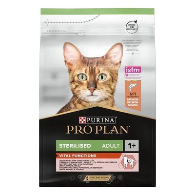 Сухой корм для кошек после стерилизации Purina Pro Plan Sterilised Adult 1+ Vital Functions с лососем 3 кг 7613036517454 фото