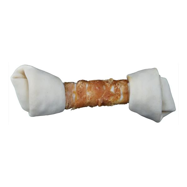 Лакомство для собак Trixie кость для чистки зубов с курицей Denta Fun 25 см 220 г 31320_1шт фото