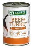 Влажный корм для взрослых собак всех пород Nature's Protection Adult Beef&Turkey говядина и индейка 400 г KIK45097 фото