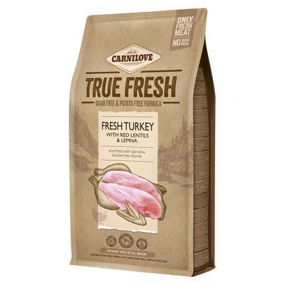Сухой корм для взрослых собак всех пород Carnilove True Fresh TURKEY for Adult dogs индейка 4 кг 171543 фото