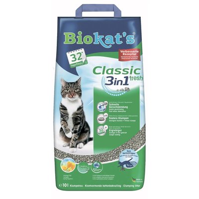 Наполнитель туалета для кошек Biokat's Classic Fresh 3in1 10 л (бентонитовый) G-613314/614212 фото