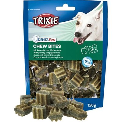 Лакомство для собак Trixie Denta Fun Chew Bites петрушка и мята 150 г 31501 фото