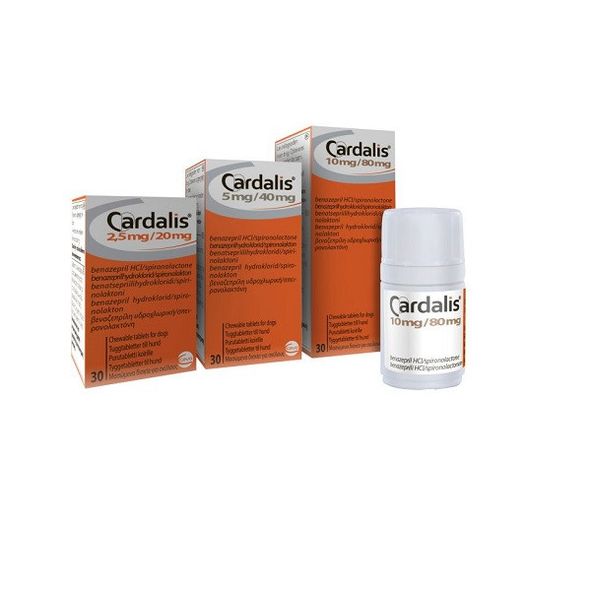 Жувальні таблетки для собак для лікування серцевої недостатності Cardalis Ceva 10 мл/80 мл 30 таблеток CEV02810 фото