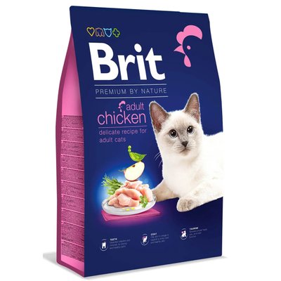 Сухой корм для котов Brit Premium by Nature Cat Adult Chicken курица 8 кг 171867 фото