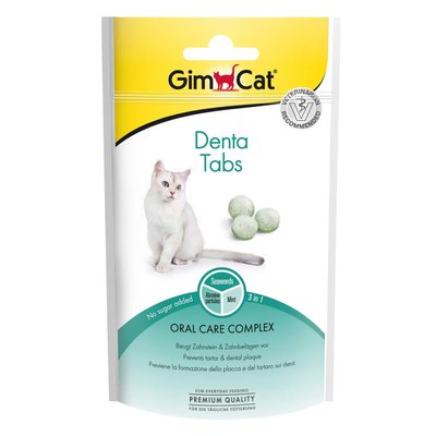 Таблетки для кошек GimCat Denta Tabs 40 г для зубов G-420653/420615 фото