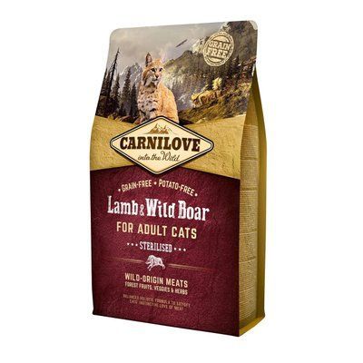 Сухий корм для стерилізованих котів Carnilove Cat Lamb & Wild Boar - Sterilised ягня і кабан 2 кг 170199/2317 фото