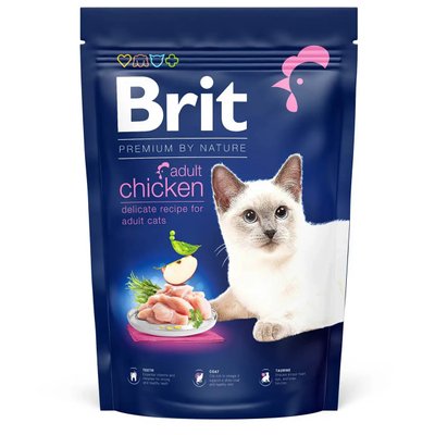 Сухой корм для котов Brit Premium by Nature Cat Adult Chicken курица 1.5 кг 171859 фото