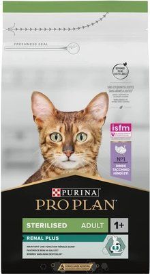 Сухий корм Purina Pro Plan Sterilised Adult 1+ Renal Plus для котів після стерилізації з індичкою 10 кг 7613033566547 фото